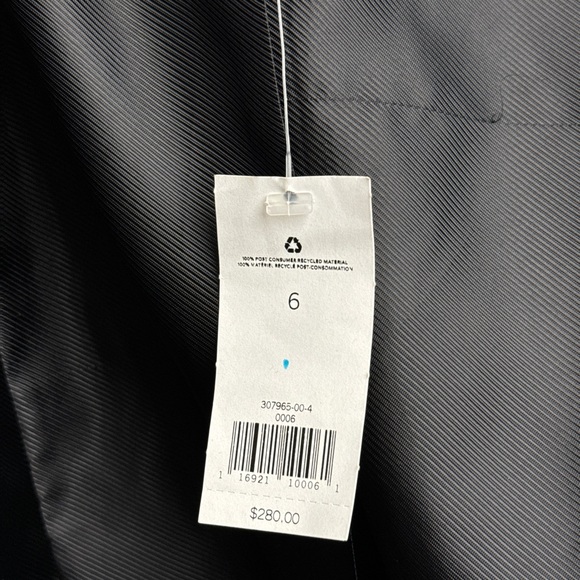 Brand New with tags BANANA REPUBLIC Women's Belted Houndstooth Lined Fall Coat - Picture 8 of 9